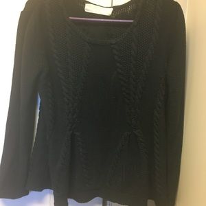 Zara Knit Peplum Sweater